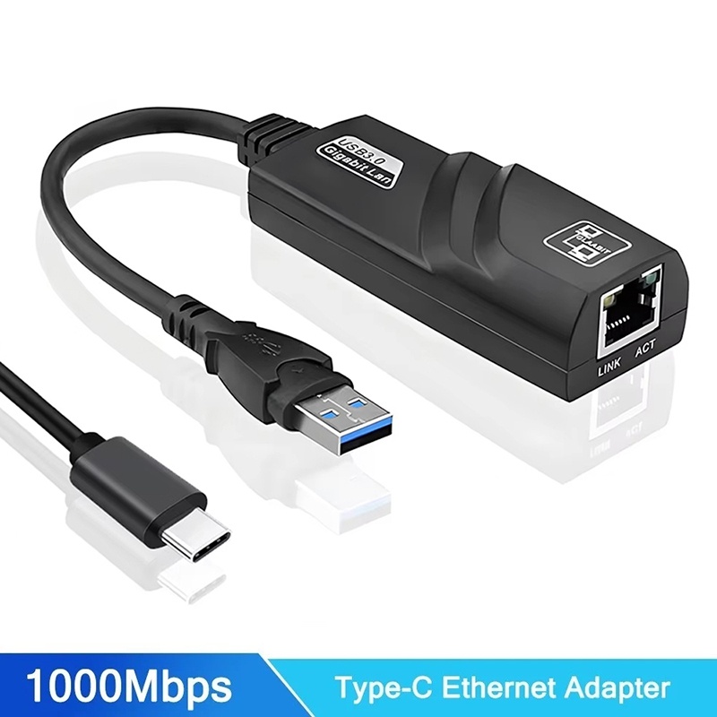 Power Over Ethernet - 10/100/1000Mbps 유선 USB 3.0 Type-C to