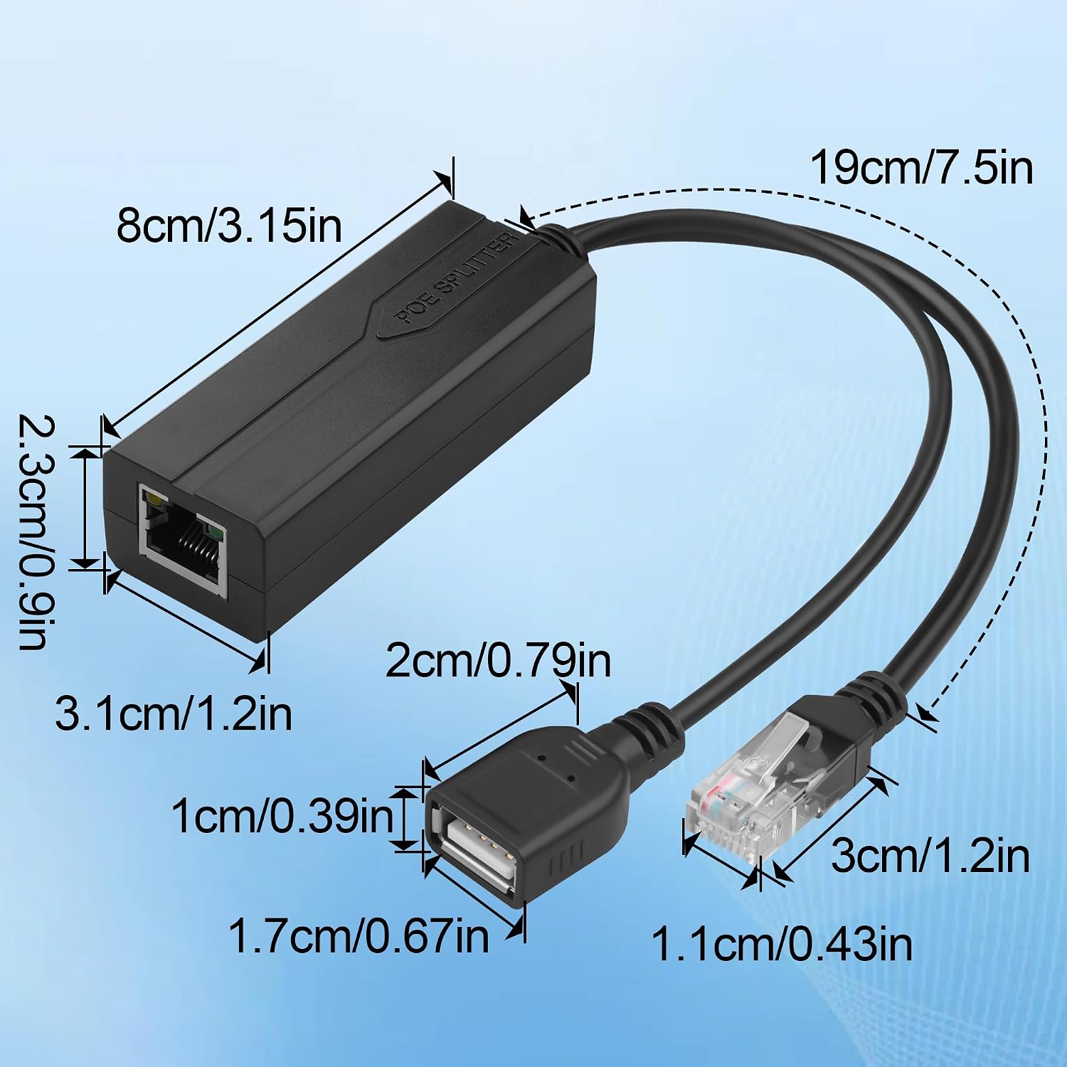 PoE 분배기 5V 2.4A USB Type C 여성용 - Power Over Ethernet 리뷰 및 가격
