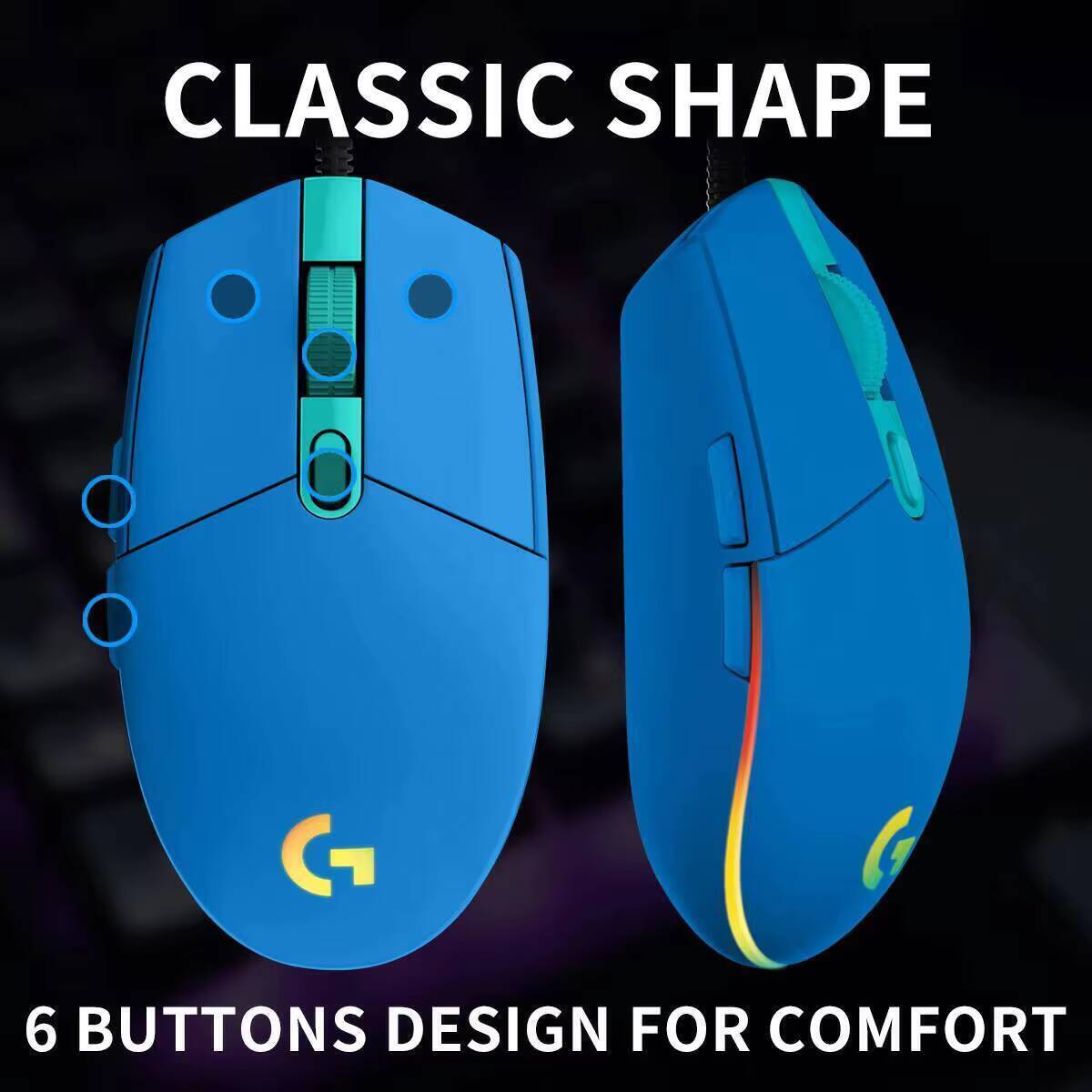 로지텍 G203 유선 게이밍 마우스: 장시간 게임에도  - Logitech Mouse G203 리뷰 및 가격