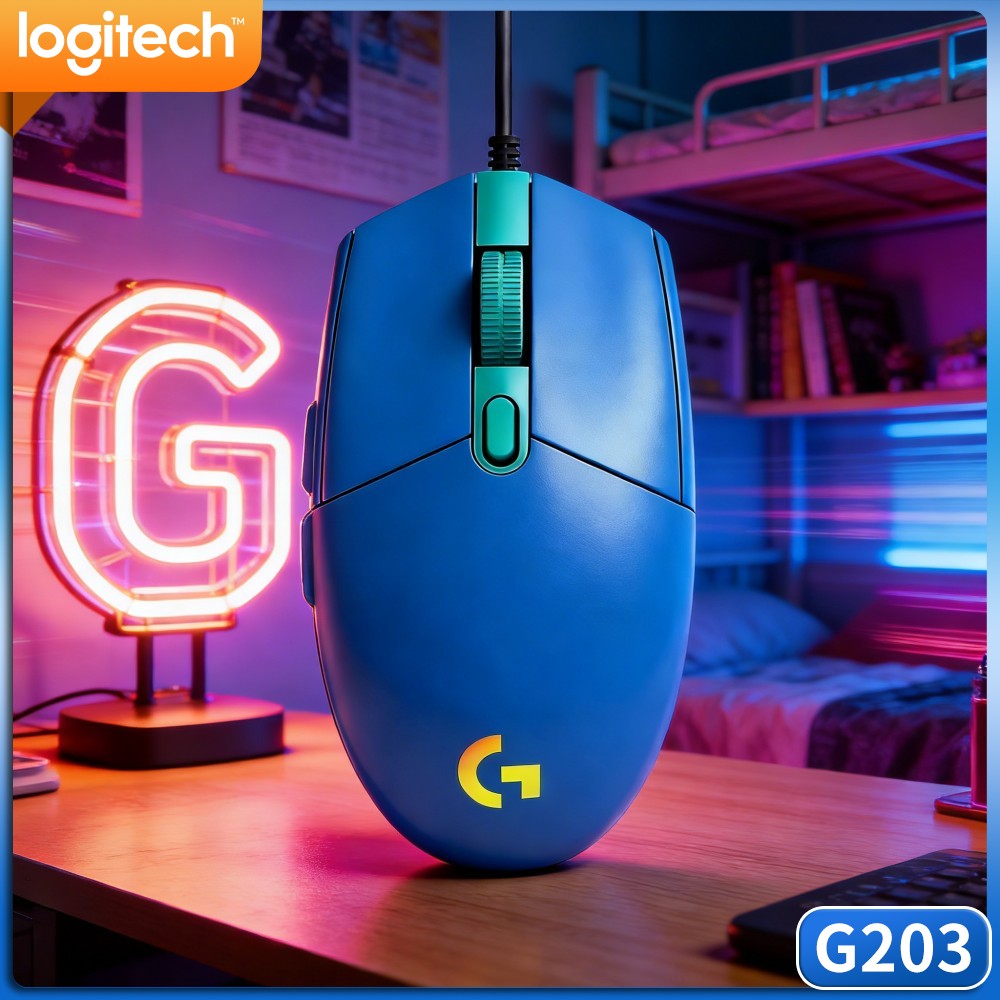 로지텍 G203 유선 게이밍 마우스 생생한 RGB 편안 - Logitech Mouse G203 리뷰 및 가격